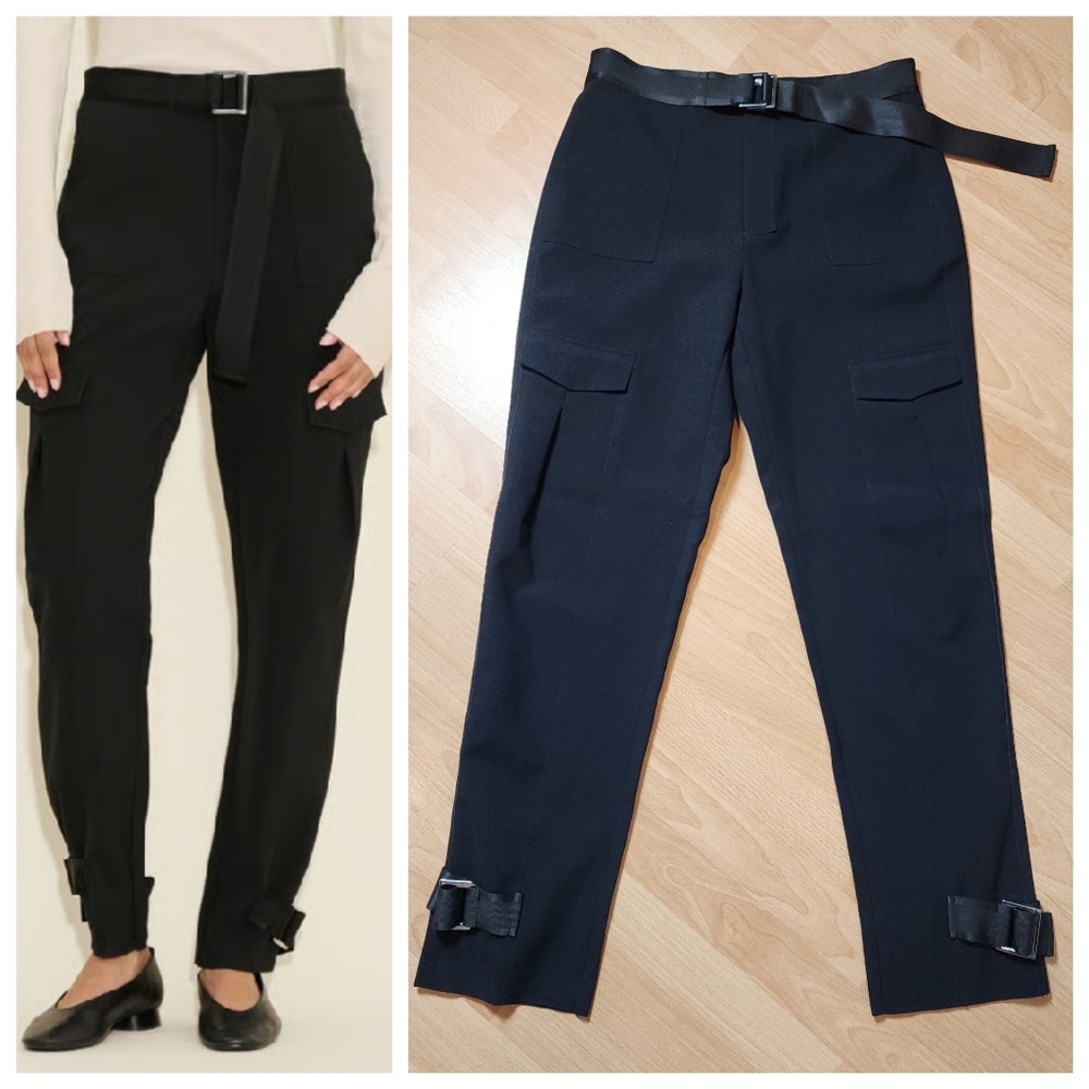 Holzweiler Black Skunk Trouser Pants Buckle Hem‎ Size Medium